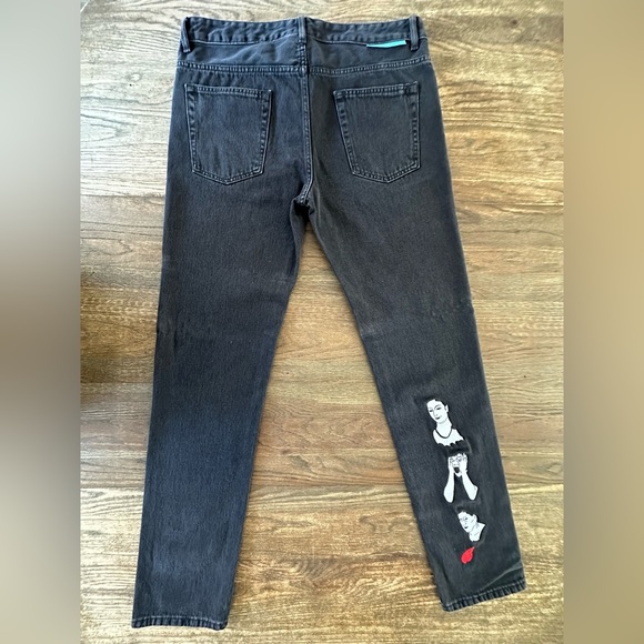 NWOT Marcelo Burlon Black Denim | US 34 Waist - Picture 2 of 7